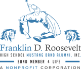 Franklin D. Roosevelt High School Mustang Band Alumni, Inc. Logo